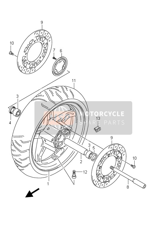 Ruota anteriore (AN650A E51)